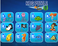 Kids puzzle sea delfines mobil