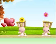 Flower bunny gyerek mobil