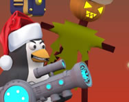 Penguin battle christmas