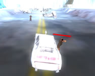 Zombie dead highway car race game