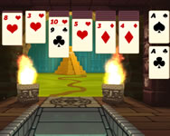 3D solitaire lányos