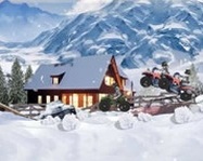 Snow racing atv motoros mobil