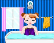 Frozen baby anna spa shower ingyen html5