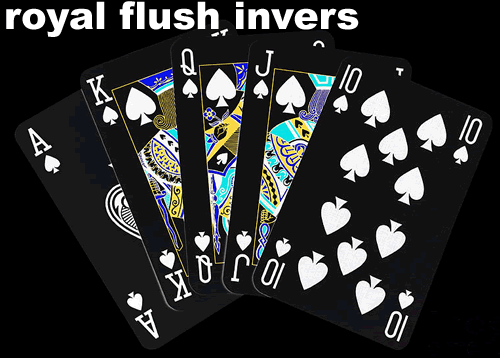 poker royal flush invers