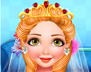 Princess bridal hairstyle