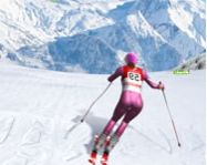 Slalom ski sport játék ügyességi