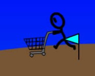 Shopping cart hero vicces mobil